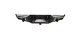 Black vehicle bumper on a white background